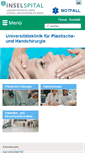 Mobile Screenshot of plastichandchirurgie.insel.ch