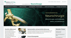 Desktop Screenshot of neurochirurgie.insel.ch