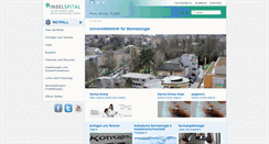 Desktop Screenshot of dermatologie.insel.ch