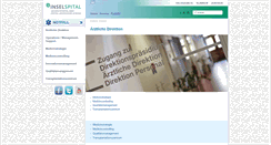 Desktop Screenshot of aerztlichedirektion.insel.ch