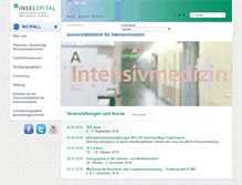 Tablet Screenshot of intensivmedizin.insel.ch