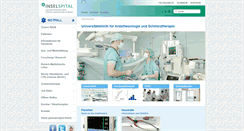 Desktop Screenshot of anaesthesiologie.insel.ch